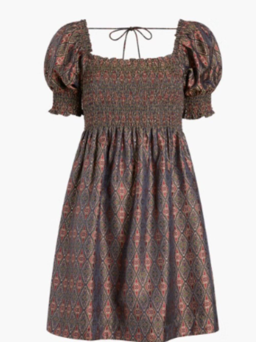 Hill House Athena Nap Dress, Jewel Brocade, Size S